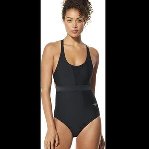 Black Speedo Swimsuit, Size 8